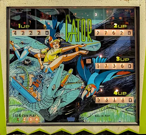 Gator backglass