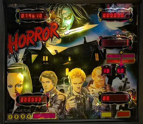 Horror backglass