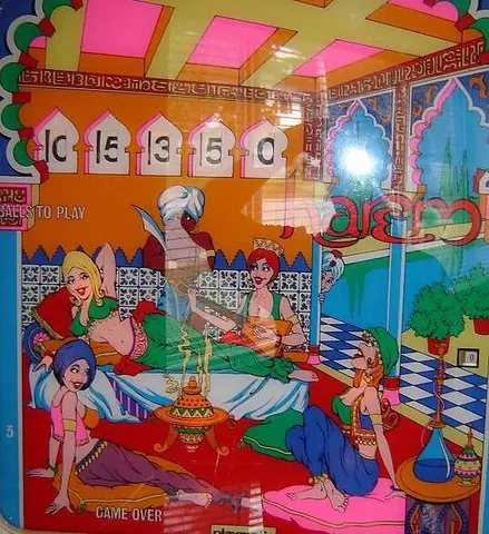 Harem backglass