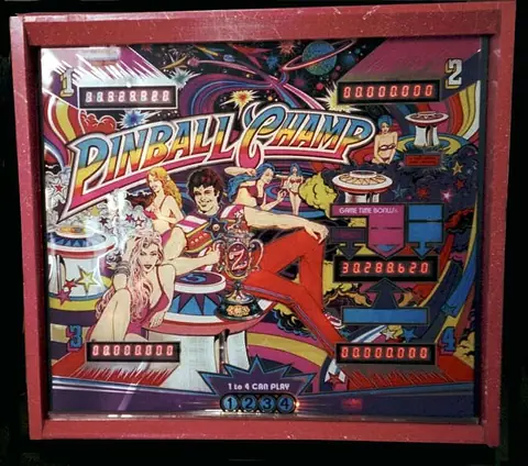 Pinball Champ backglass