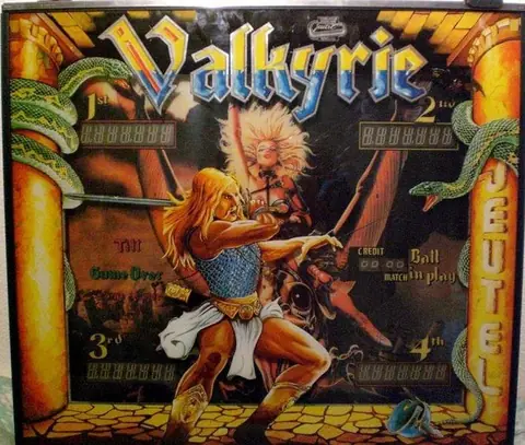 Valkyrie backglass