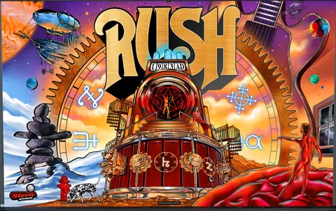 Rush backglass