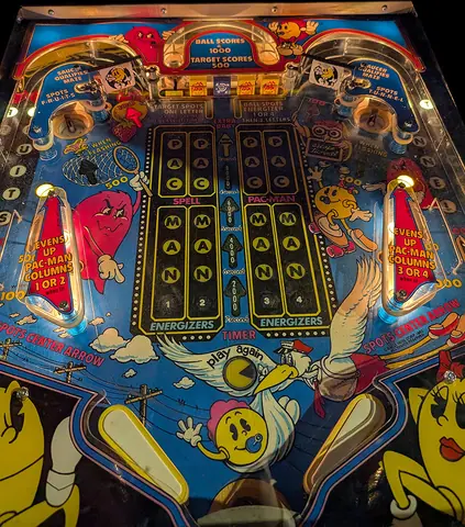 Baby Pac-Man playfield