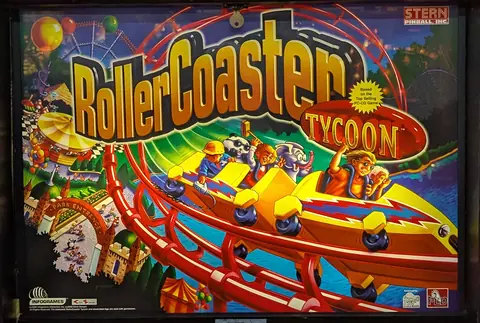 RollerCoaster Tycoon backglass