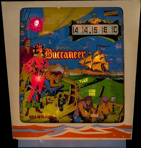 Buccaneer / Ship Ahoy / High Seas backglass