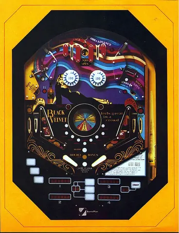 Black Velvet / Foxy Lady backglass