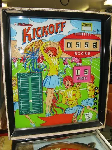 Touchdown / Kickoff backglass