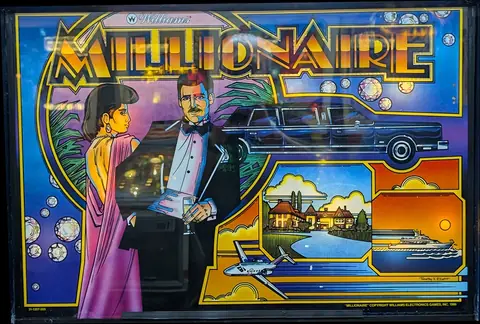 Millionaire backglass