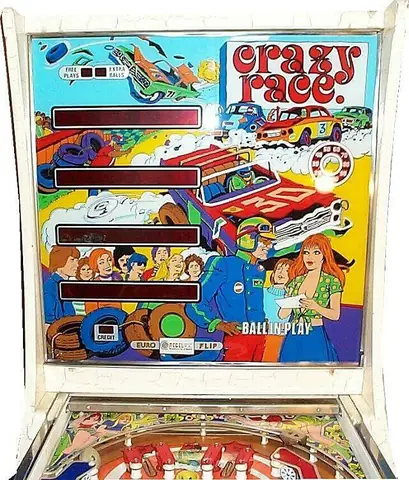 Crazy Race backglass