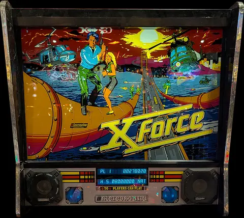 X Force backglass