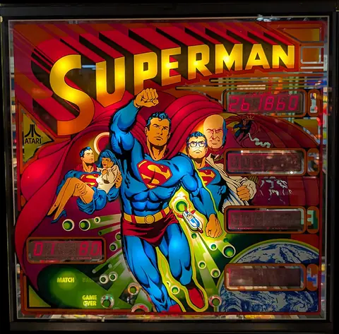 Superman backglass