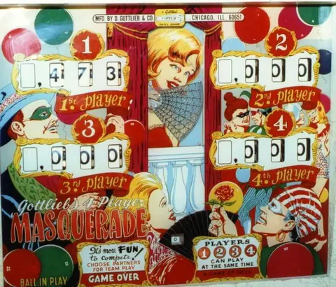 Masquerade backglass