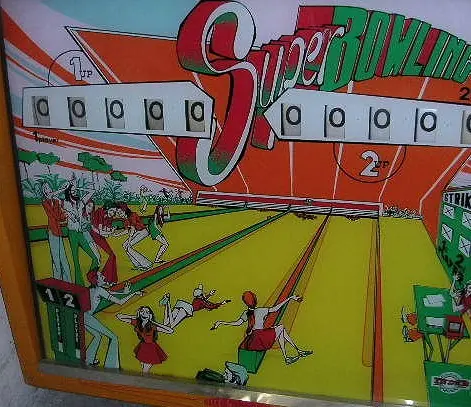 Super Bowling backglass