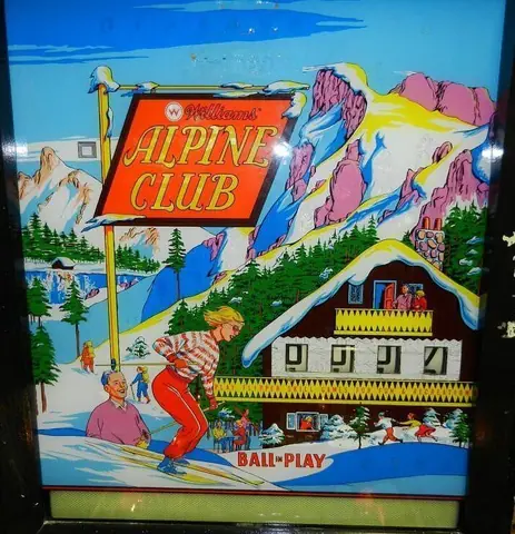 Alpine Club / Ski Club backglass