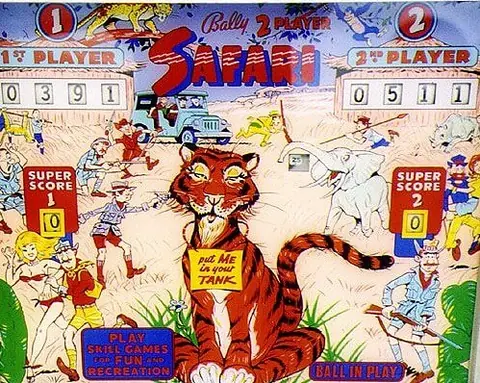 Safari backglass