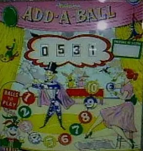 Add-A-Ball backglass