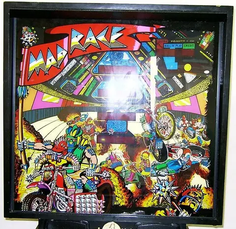 Mad Race backglass