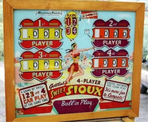 Sweet Sioux backglass