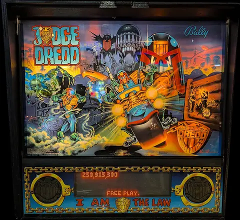 Judge Dredd backglass