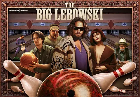 The Big Lebowski backglass
