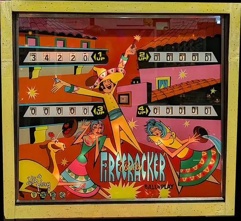 Firecracker backglass