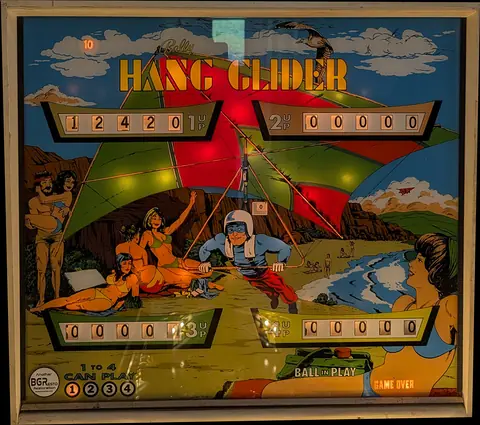 Hang Glider backglass