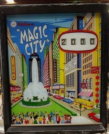Magic City / Magic Town backglass