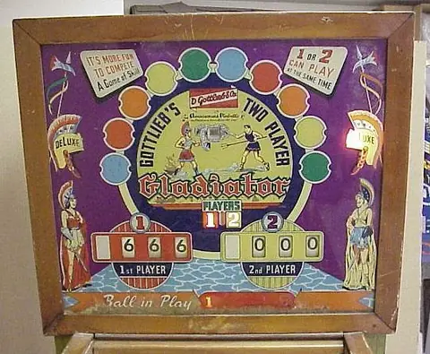 Gladiator backglass
