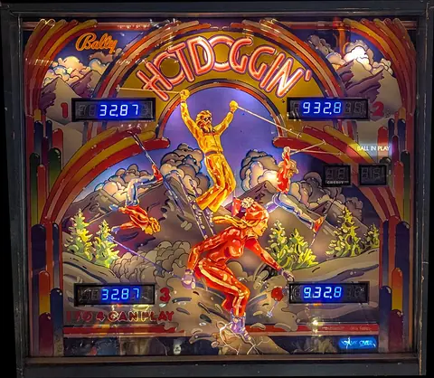Hotdoggin' backglass