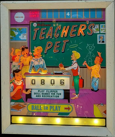 Teacher's Pet backglass