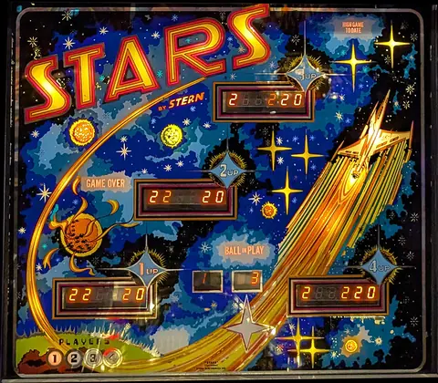 Stars backglass