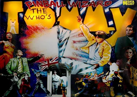 The Who's Tommy Pinball Wizard backglass