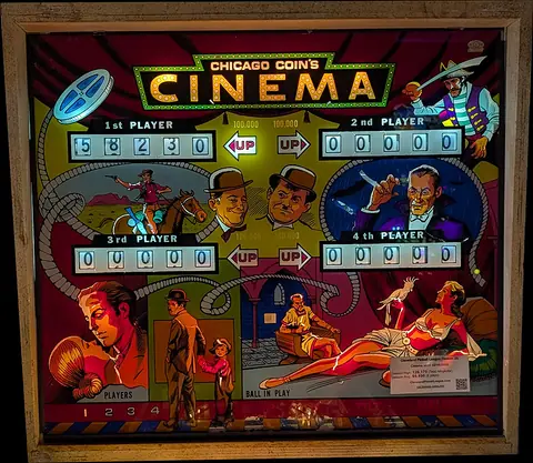 Cinema / Hollywood backglass