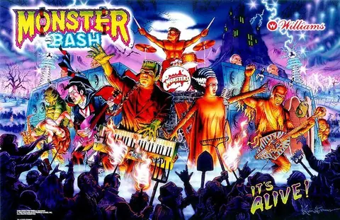 Monster Bash backglass