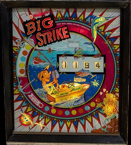 Hot Line / Big Strike backglass
