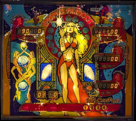 Cosmic Princess backglass