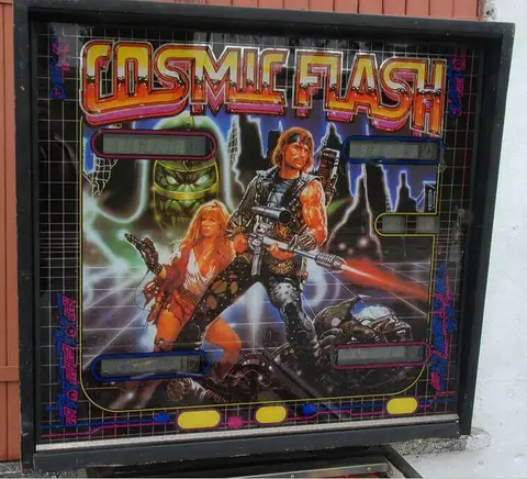 Cosmic Flash backglass
