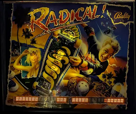 Radical! backglass