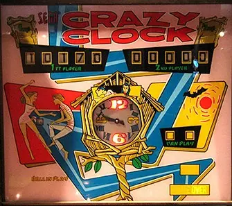 Crazy Clock backglass
