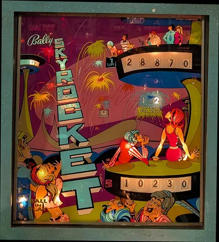 Skyrocket backglass