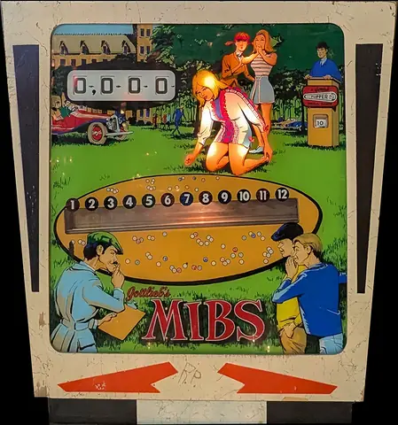 Mibs backglass