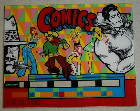 Comics backglass