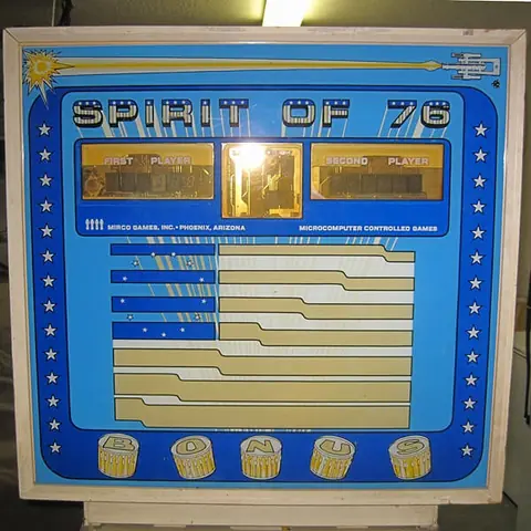Spirit of 76 backglass