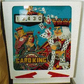 Drop-A-Card / Pop-A-Card backglass