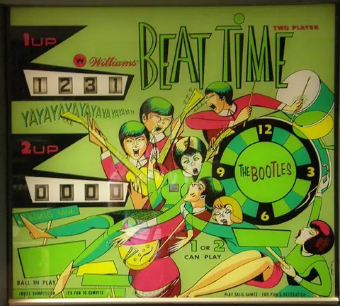 Beat Time backglass