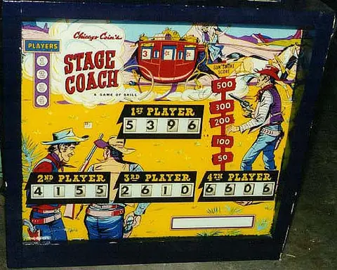Stage Coach backglass