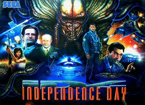Independence Day backglass