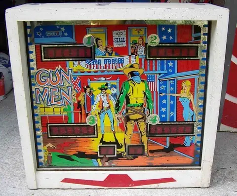 Gun Men backglass