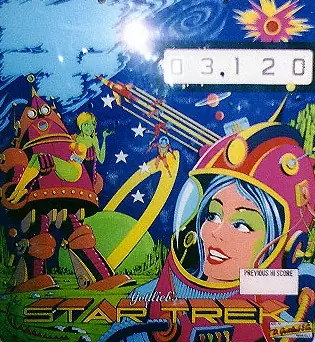 Star Trek backglass