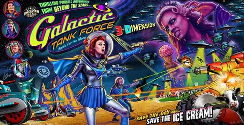 Galactic Tank Force (LE) backglass